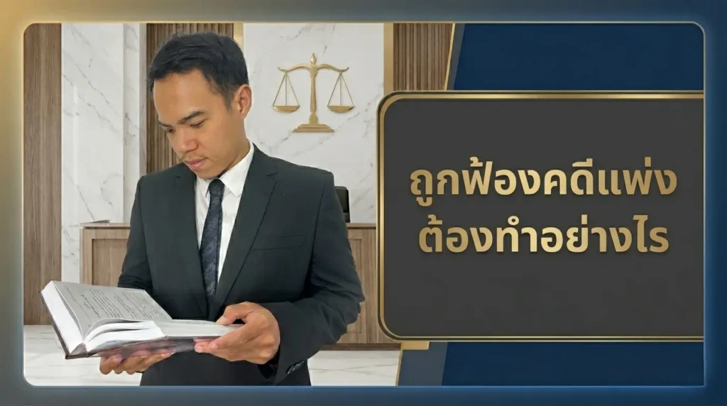 ถูกฟ้องคดีแพ่ง ต้องทำอย่างไร