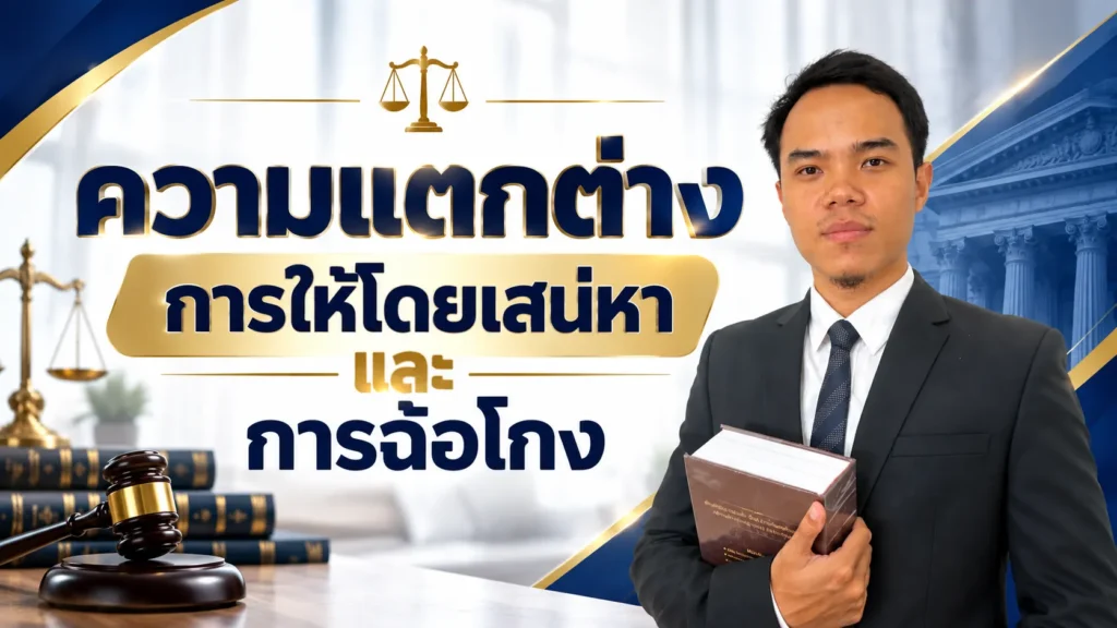 ความแตกต่างการให้โดยเสน่หาและการฉ้อโกง