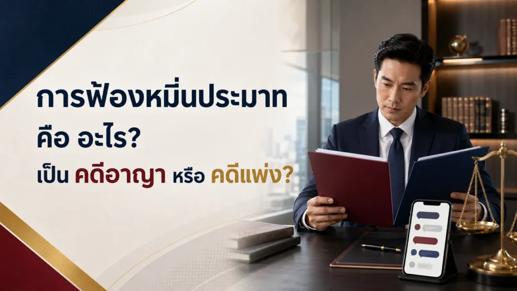 การฟ้องหมิ่นประมาท คือ อะไร เป็นคดีอาญา หรือ คดีแพ่ง