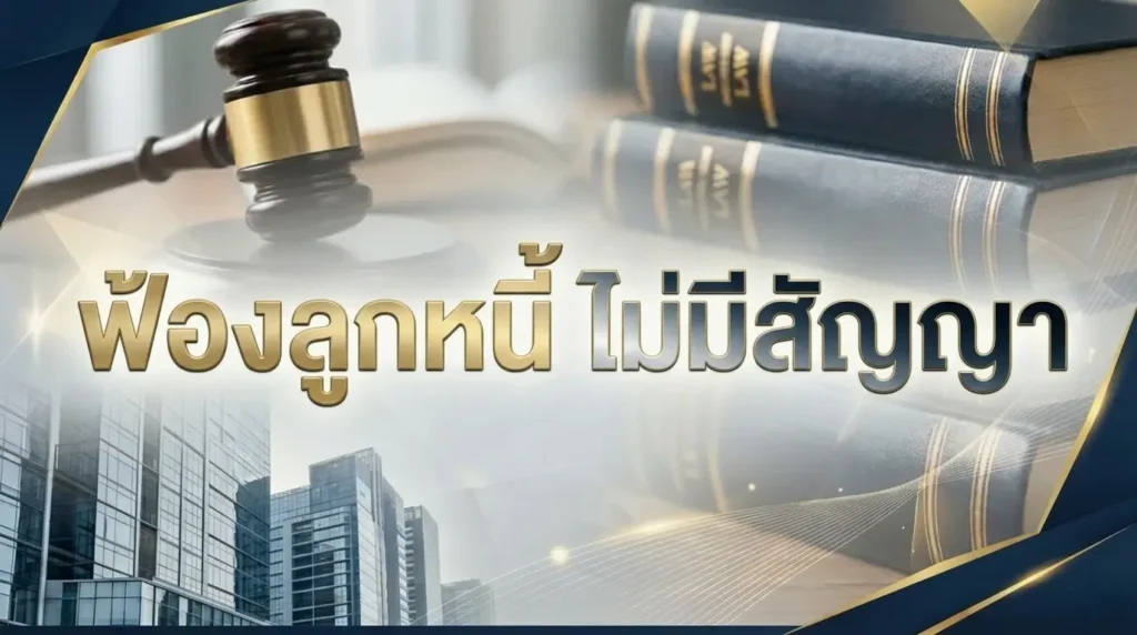 ฟ้องลูกหนี้ ไม่มีสัญญา: มีแค่แชตไลน์กับสลิปโอนเงิน ฟ้องได้ไหม?