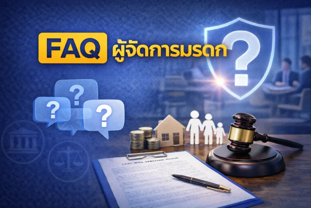 FAQ คำถามที่พบบ่อย ในการยื่นขอแต่งตั้งผู้จัดการมรดก