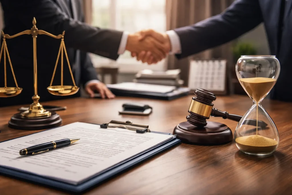 สัญญาว่าจ้างสำนักงานกฎหมาย ระยะเวลาการดำเนินงาน