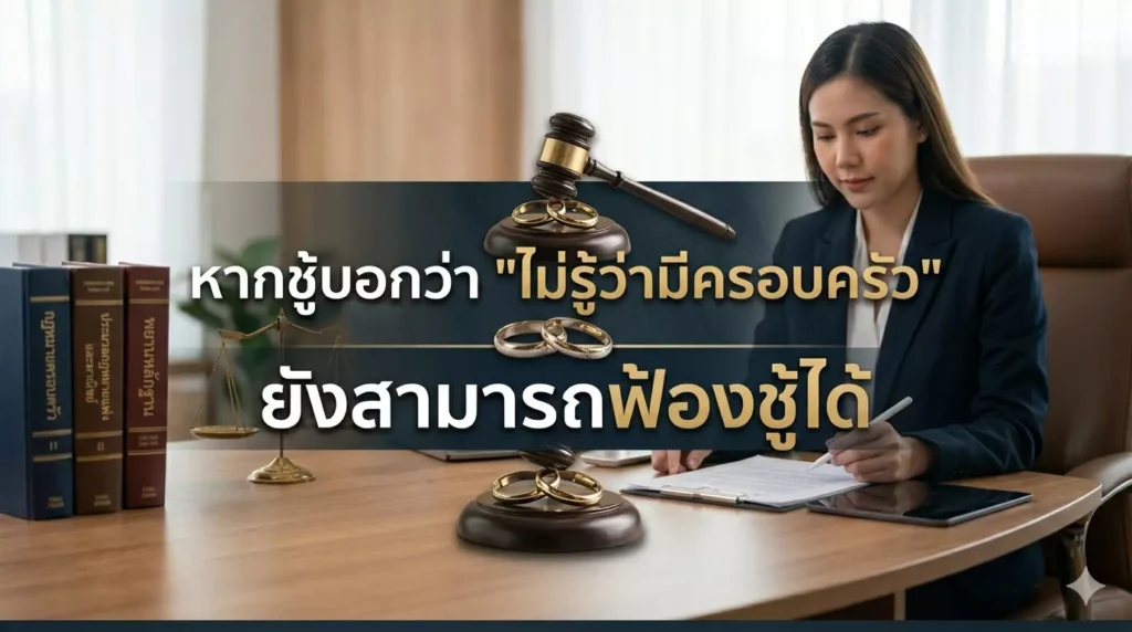 หากชู้บอกว่าไม่รู้ว่ามีครอบครัวยังสามารถฟ้องชู้ได้