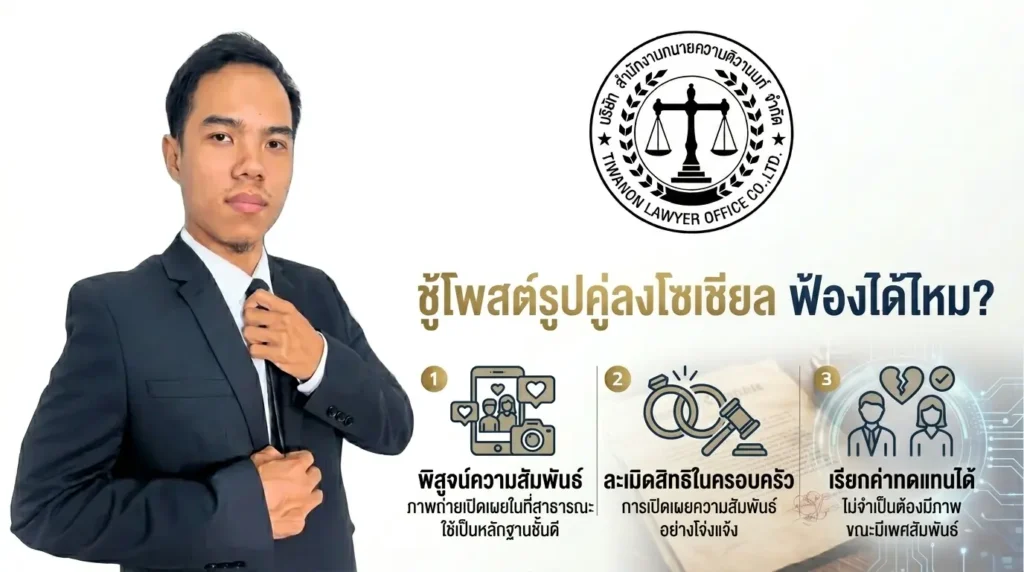 ชู้โพสต์รูปคู่ลงโซเชียล ฟ้องได้ไหม