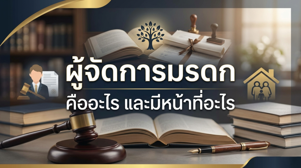ผู้จัดการมรดก คืออะไร และมีหน้าที่อะไร