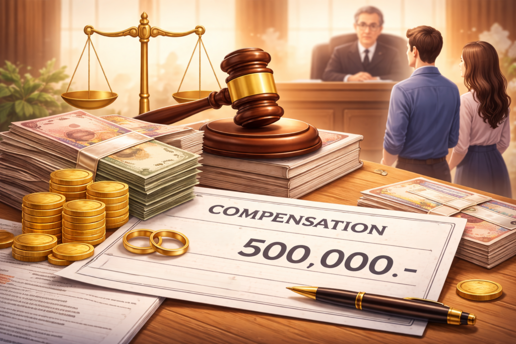 ฟ้องชู้เรียกค่าเสียหายได้เท่าไหร่