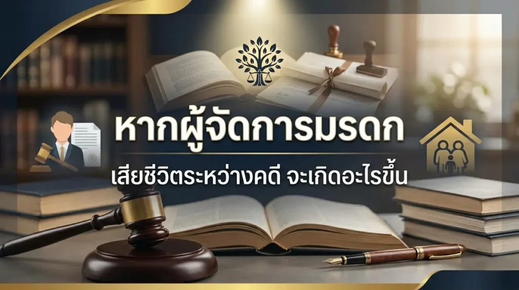 หากผู้จัดการมรดกเสียชีวิตระหว่างคดี จะเกิดอะไรขึ้น