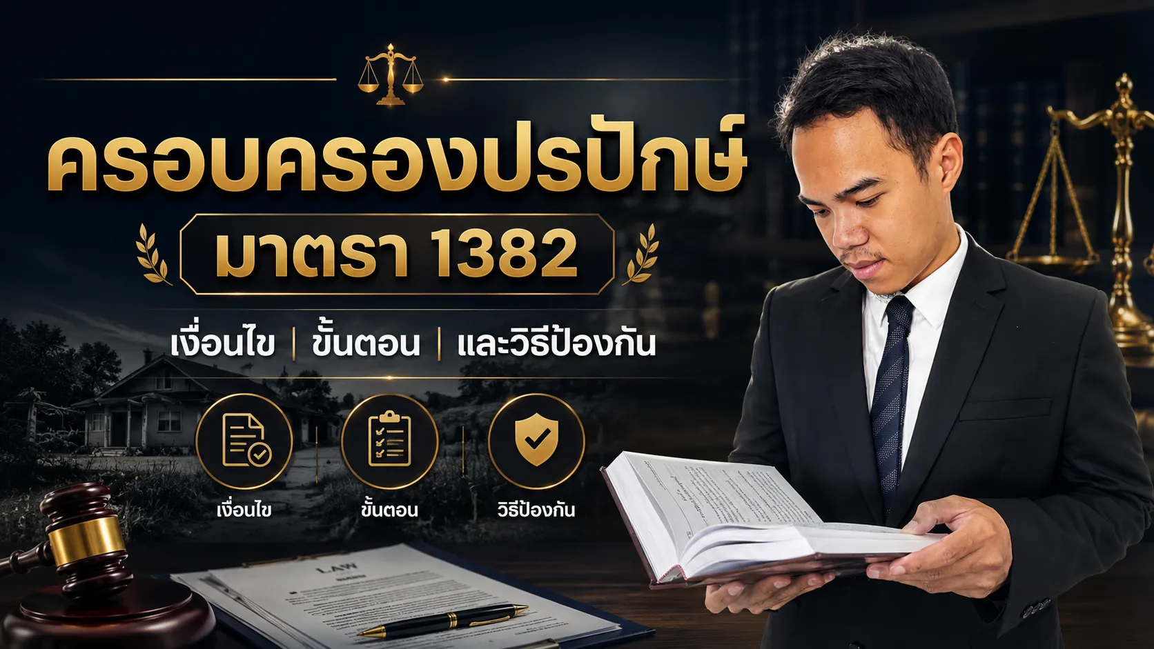 ครอบครองปรปักษ์ มาตรา 1382 เงื่อนไข ขั้นตอน และวิธีป้องกัน