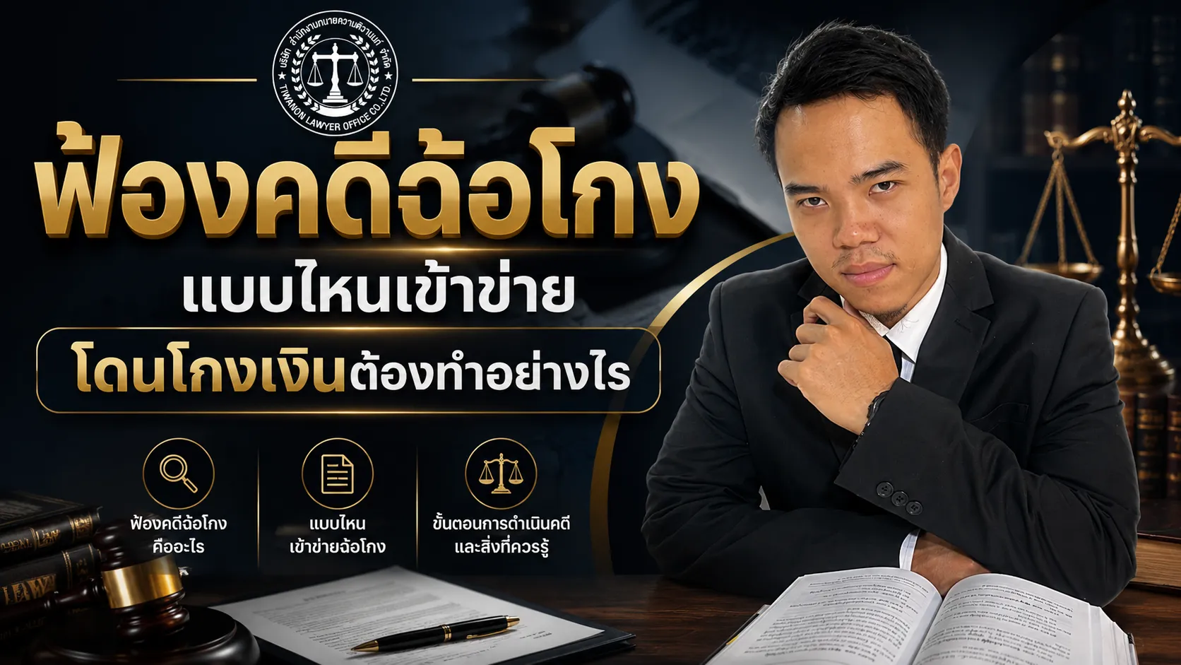 ฟ้อง คดีฉ้อโกง แบบไหนเข้าข่าย โดนโกงเงินต้องทำอย่างไร