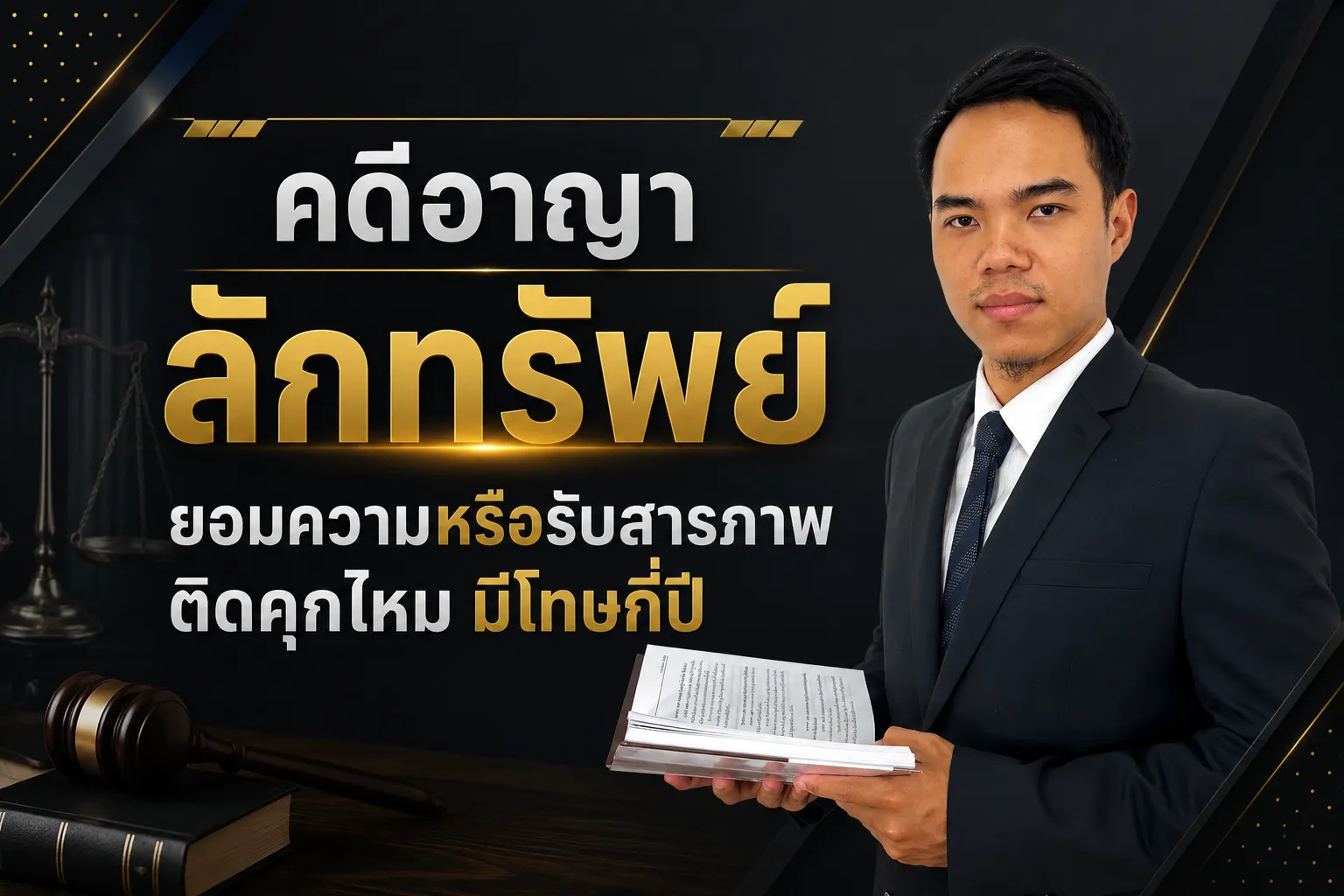 คดีลักทรัพย์ ยอมความได้ไหม รับสารภาพแล้วติดคุกหรือไม่?