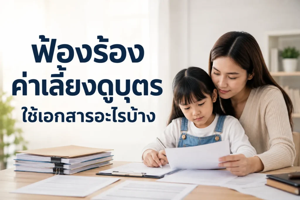 ฟ้องร้องค่าเลี้ยงดูบุตร ใช้เอกสารอะไรบ้าง