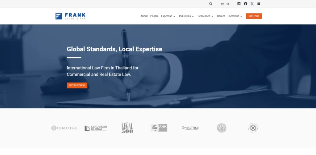 สำนักงานทนายความ FRANK Legal & Tax