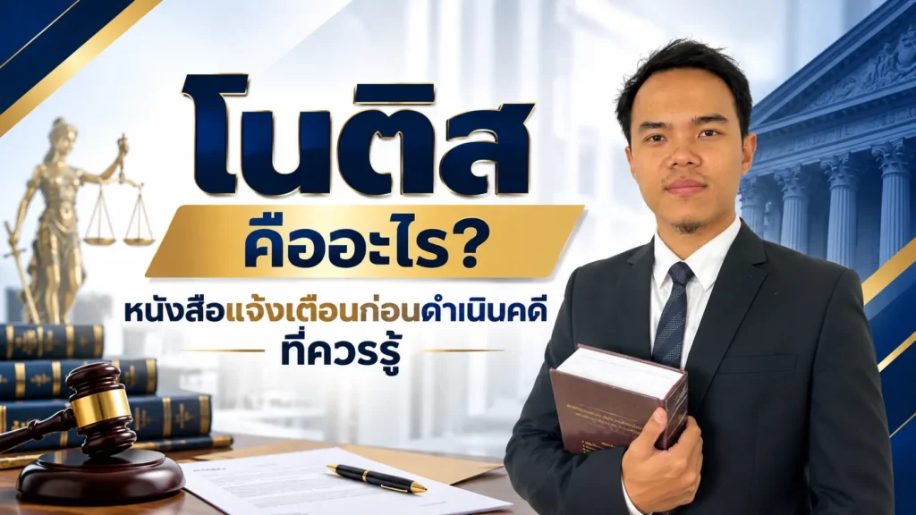 โนติส คืออะไร หนังสือแจ้งเตือนก่อนดำเนินคดีที่ควรรู้